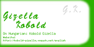 gizella kobold business card